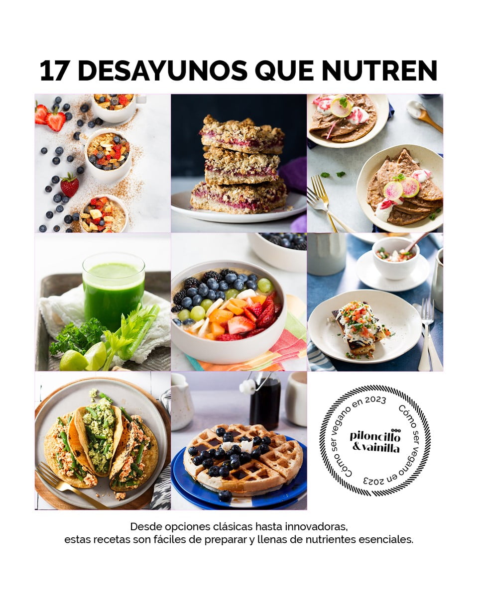 Desayunos que nutren, 17 ideas fáciles, veganas y deliciosas