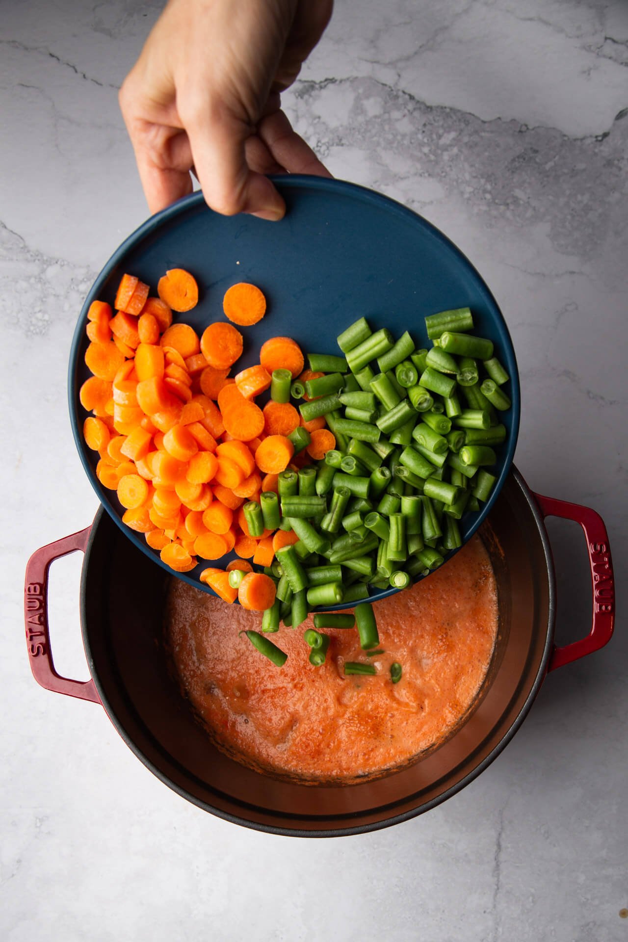 caldo mexicano con zanahoria y ejotes