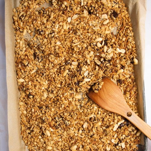 chocolate peanut butter granola 17