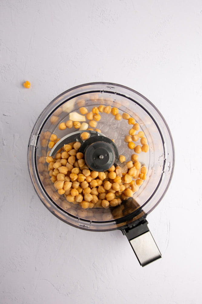 garbanzos en el food processor