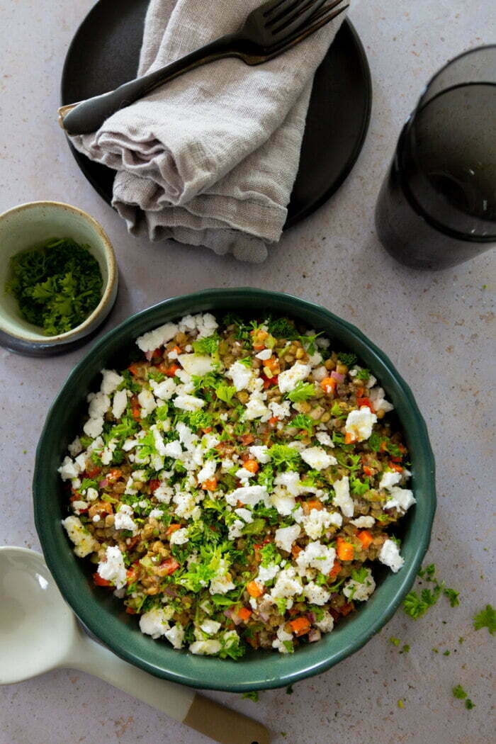 vegan lentil salad 2