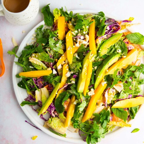 ensalada crujiente con aliño picante de anacardos 23