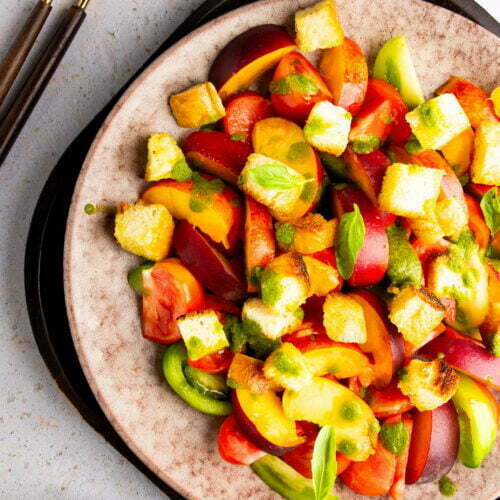 peach and tomato panzanella 17 3 1