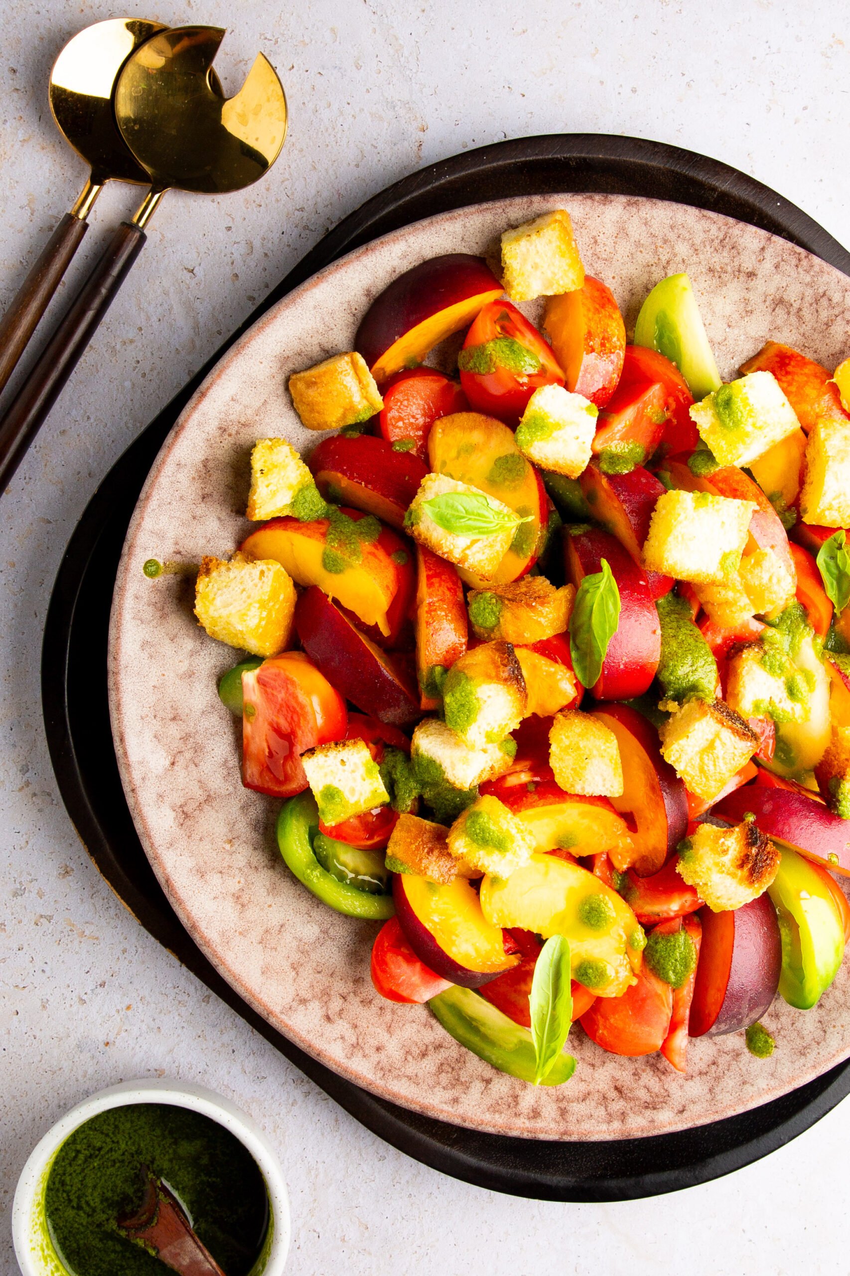 peach and tomato panzanella 17 3 1