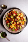 peach and tomato panzanella 19