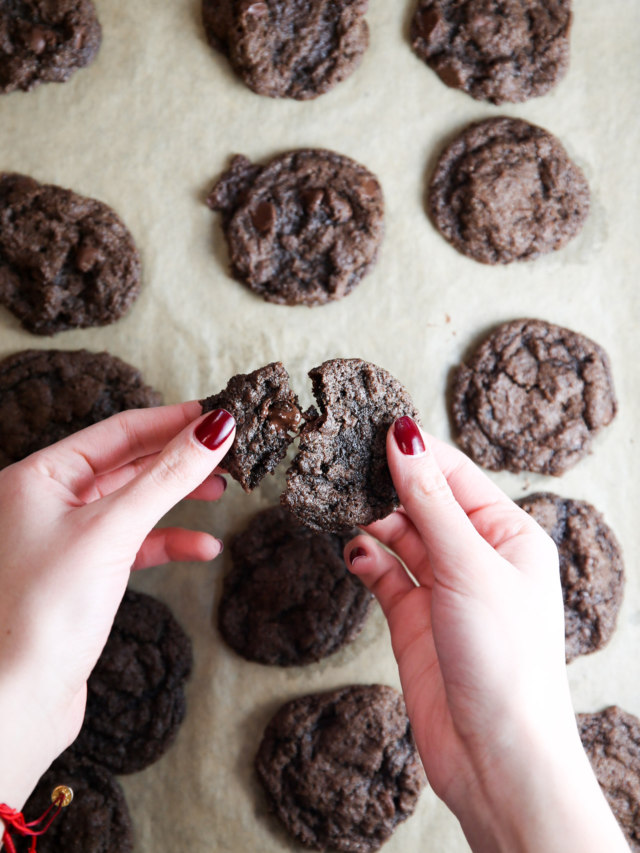 GALLETAS VEGANAS DE DOBLE CHOCOLATE