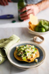 Tostadas de Ceviche verde de palmito