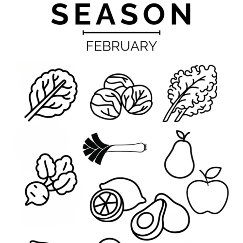 Qué frutas y verduras están en temporada en febrero.